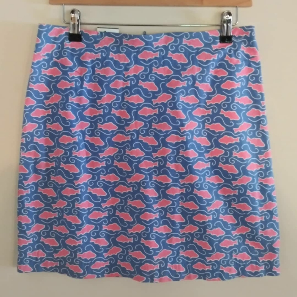 Vineyard Vines Blue & Pink Mini Skirt